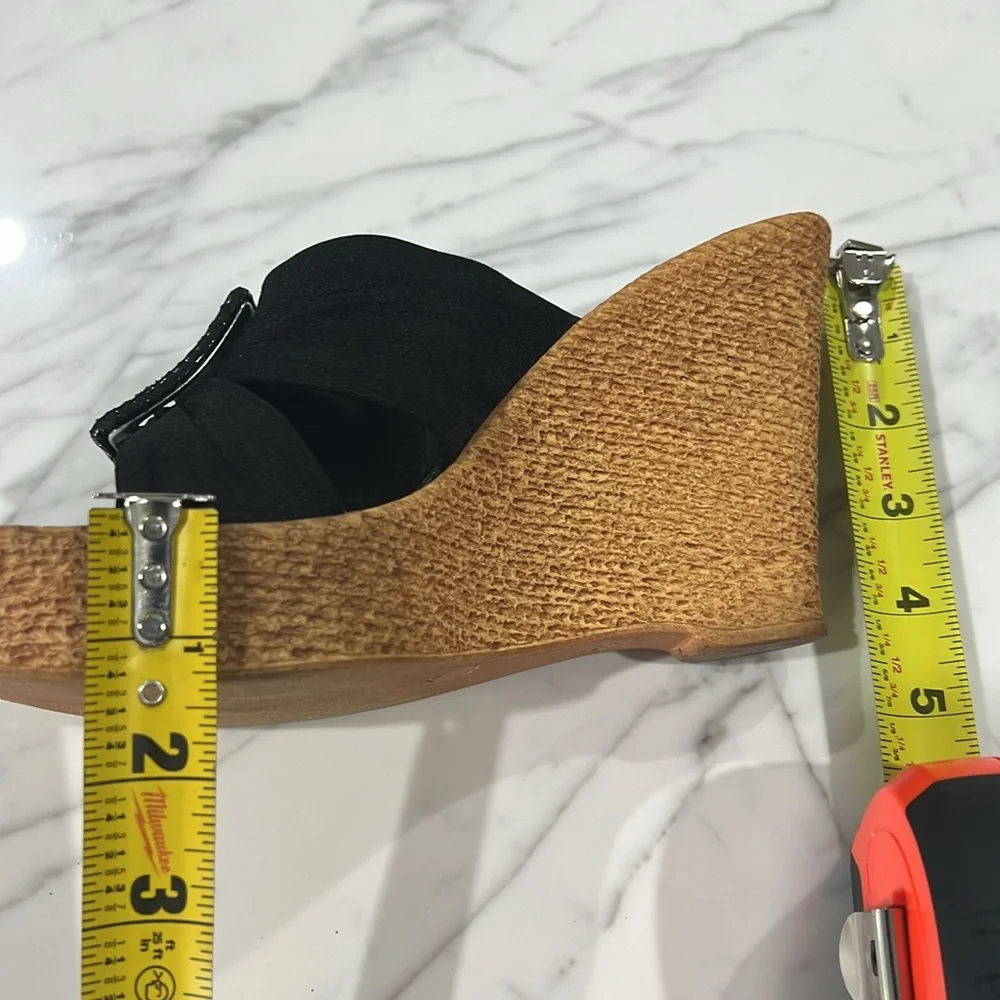 Black wedge slip-ons - Picture 4 of 5
